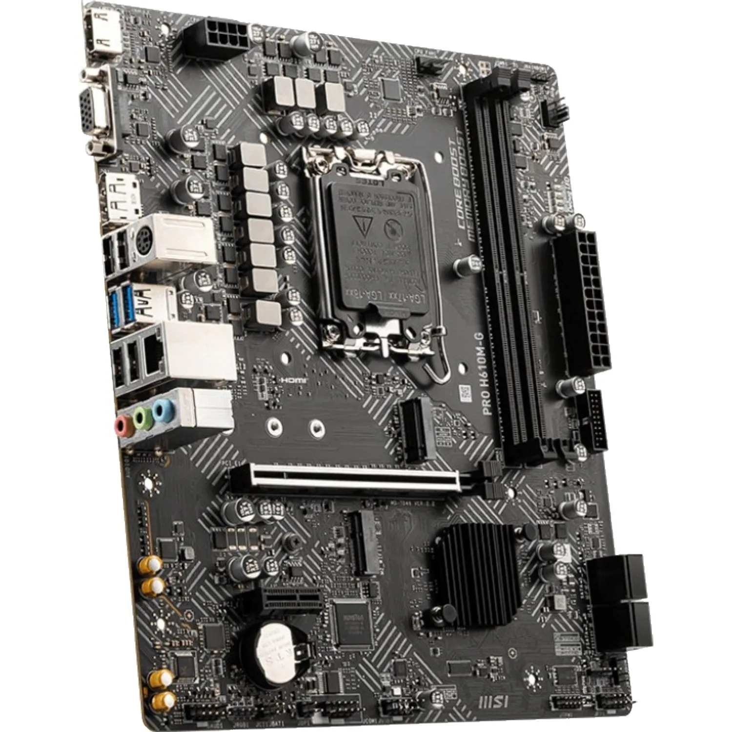 Материнская плата MSI PRO H610M-G, s1700, intel H610 2xDDR5, mATX - фото 1