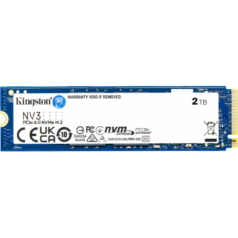 SSD накопитель Kingston NV3 2TB M.2 Pci-E4x4(SNV3S/2000G) - фото 1
