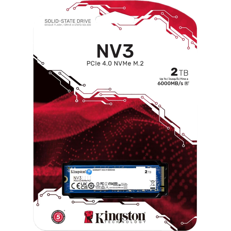 SSD накопитель Kingston NV3 2TB M.2 Pci-E4x4(SNV3S/2000G) - фото 4