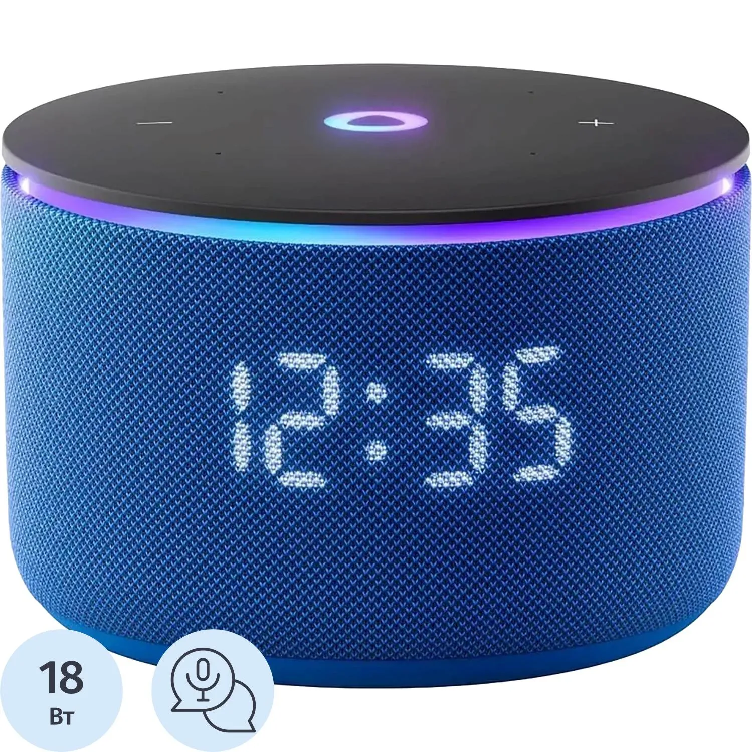 Умная колонка Яндекс Станция Мини 3 Про, Zigbee, синий (YNDX-00059BLU) - фото 1