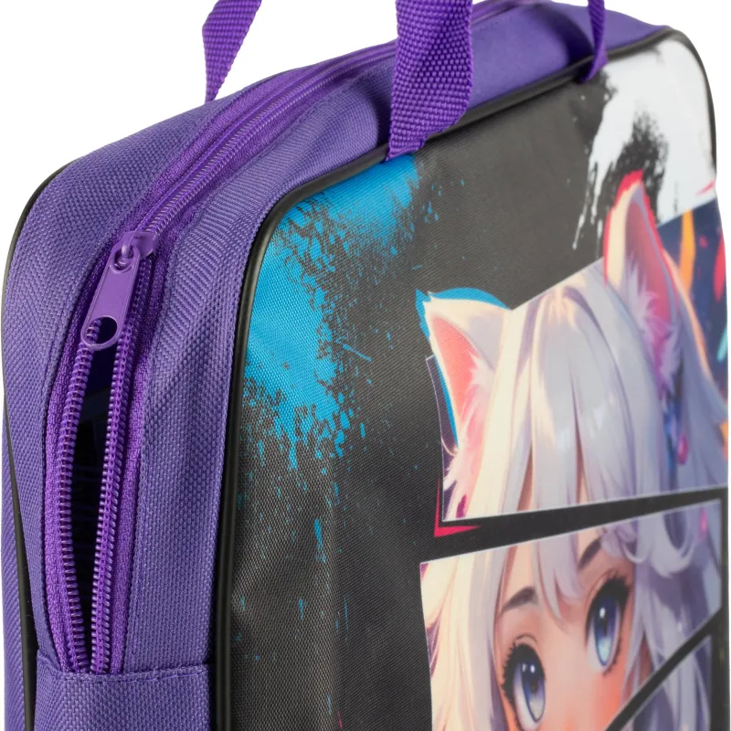 Папка школьника А4 с ручками ШИРОКАЯ,ПШ-11,ДЕВУШКА С УШКАМИ 2025 - фото 7