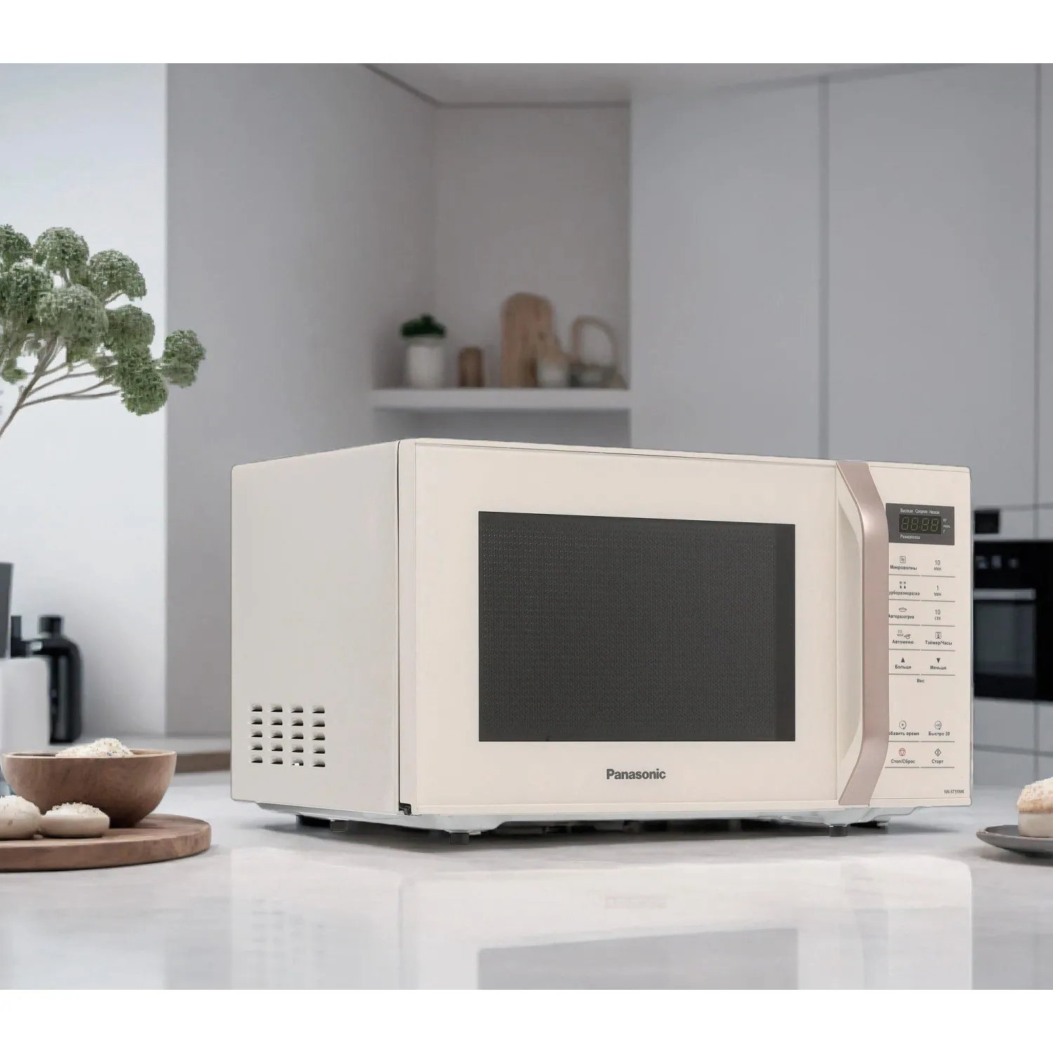 Микроволновая печь Panasonic NN-ST35MKZPE, 25л, 800вт, беж - фото 4