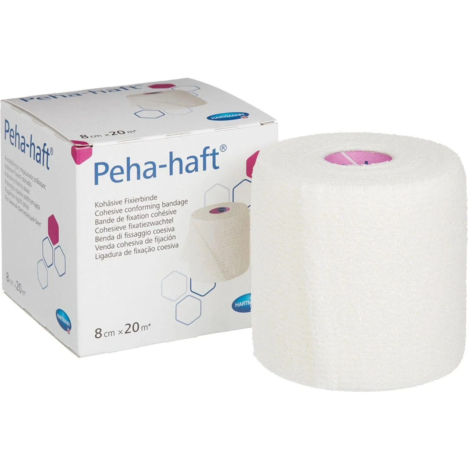 Бинт самофикс эласт 20м х 8см, белый, PEHA-HAFT - фото 5