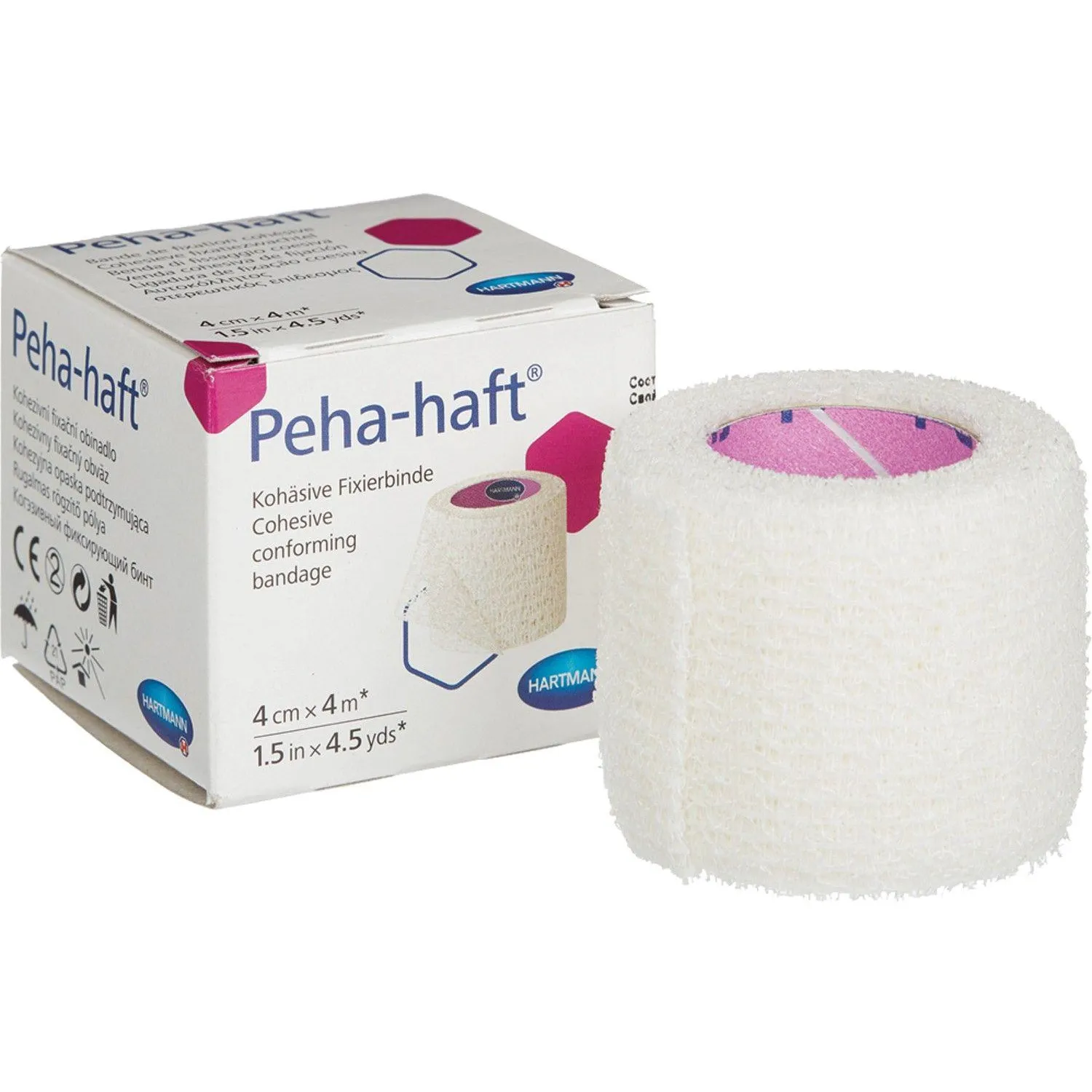 Бинт самофикс эласт 4м х 4см, белый, PEHA-HAFT - фото 4