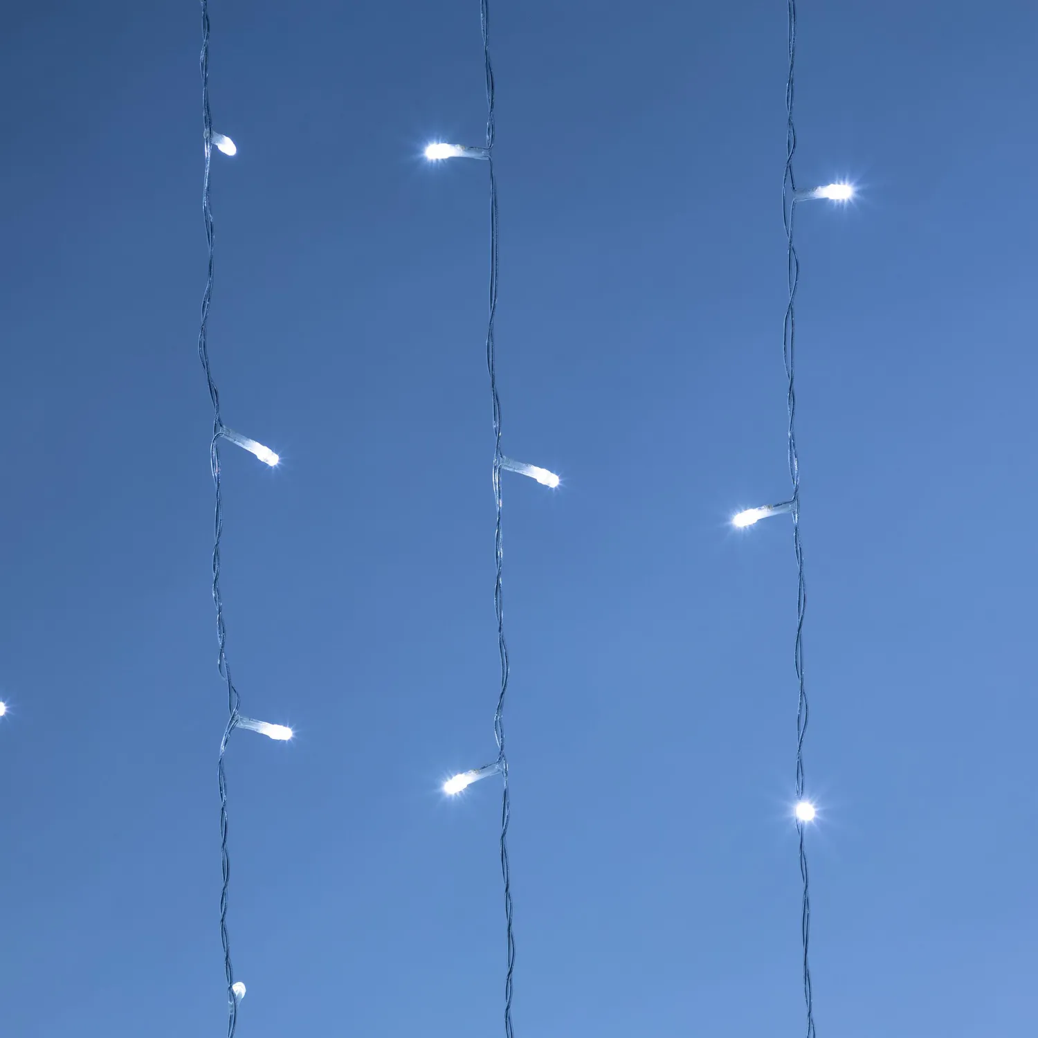 Электрогирлянда Дождь 2x2 м 400LED мерц. IP44 отсоед. нити хол.бел.HD-YW02 - фото 4