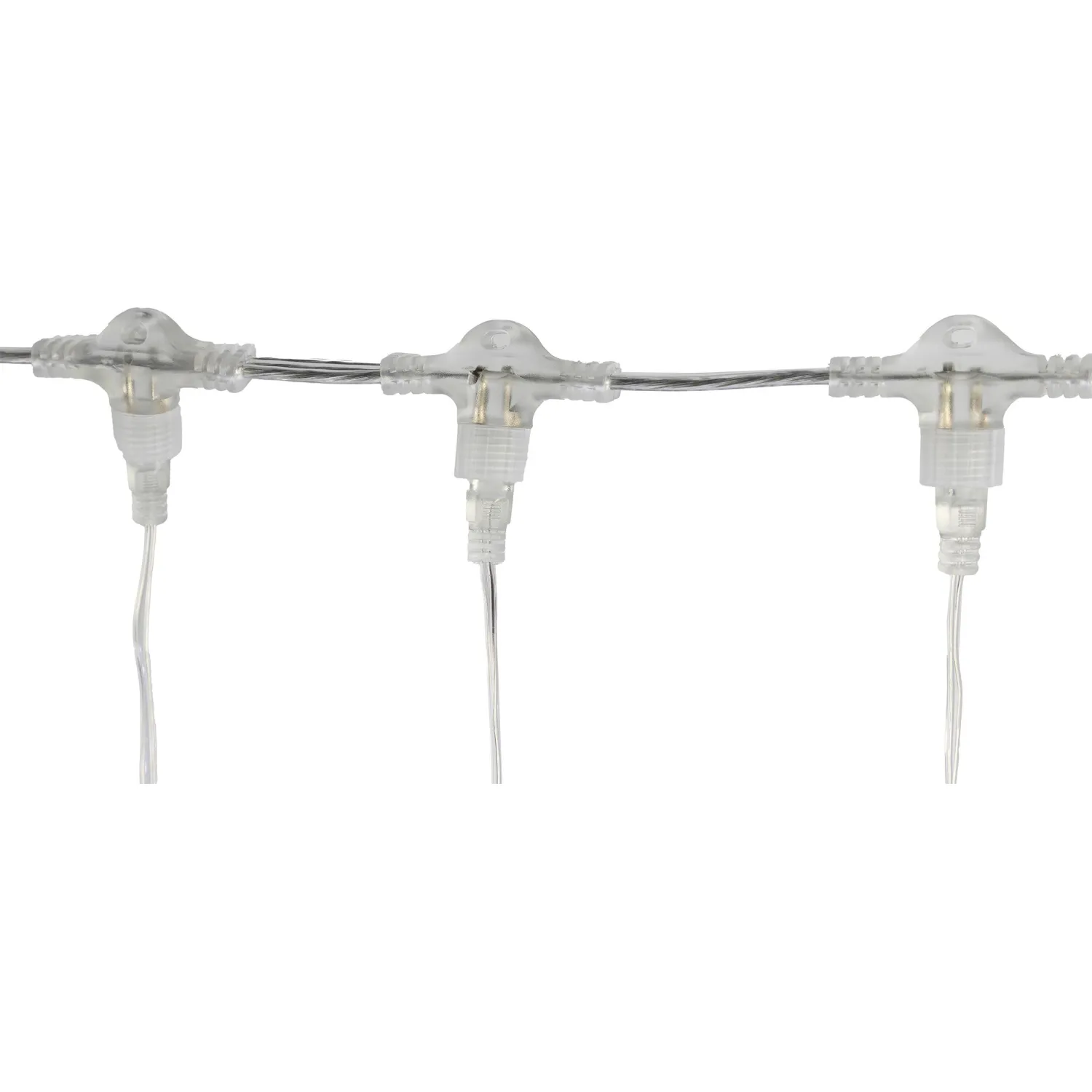 Электрогирлянда Дождь 2x4 м 800LED мерц. IP44 отсоед. нити, хол.бел.HD-YW04 - фото 5
