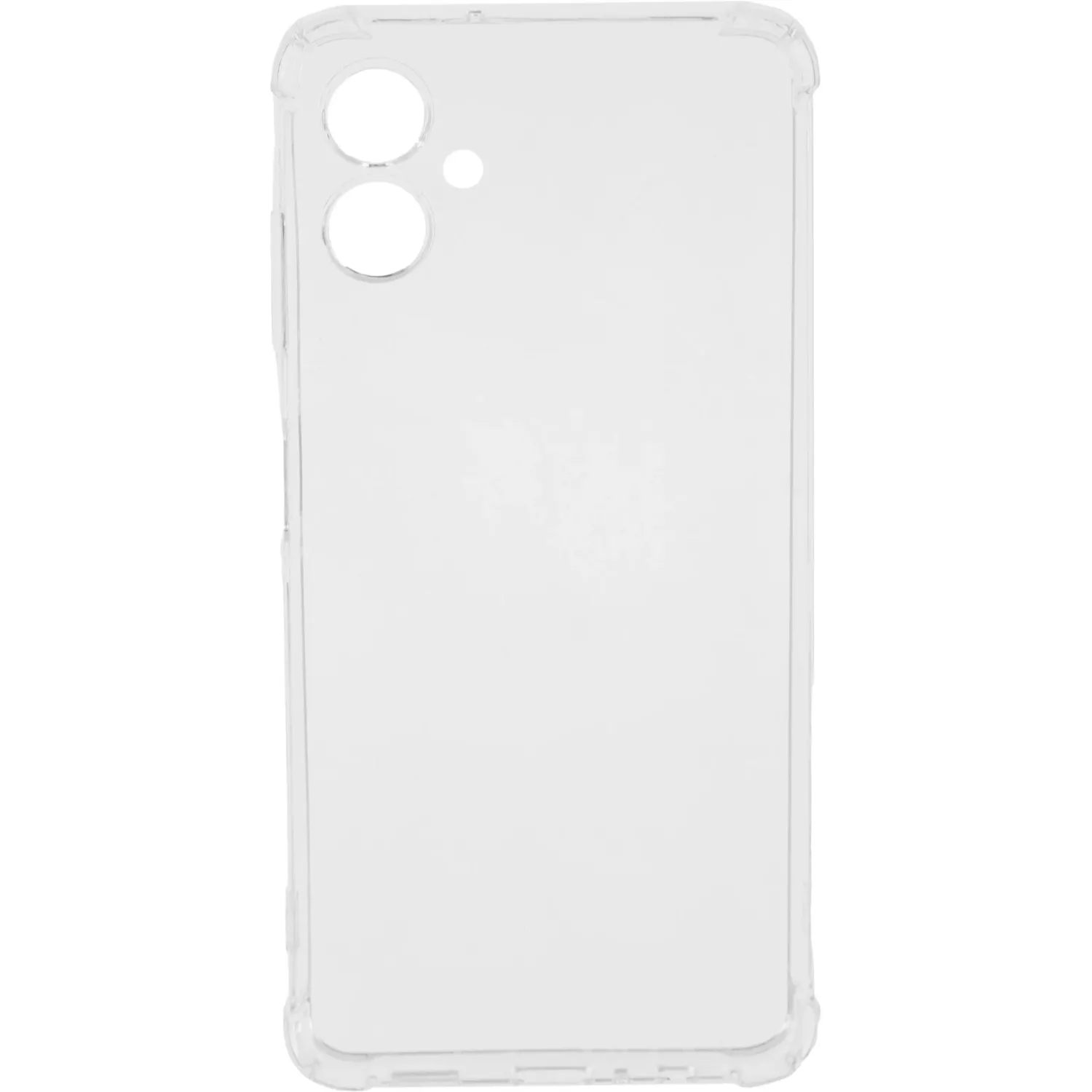 Чехол накладка PERO силикон для Samsung A06 прозрачный усиленный - фото 1