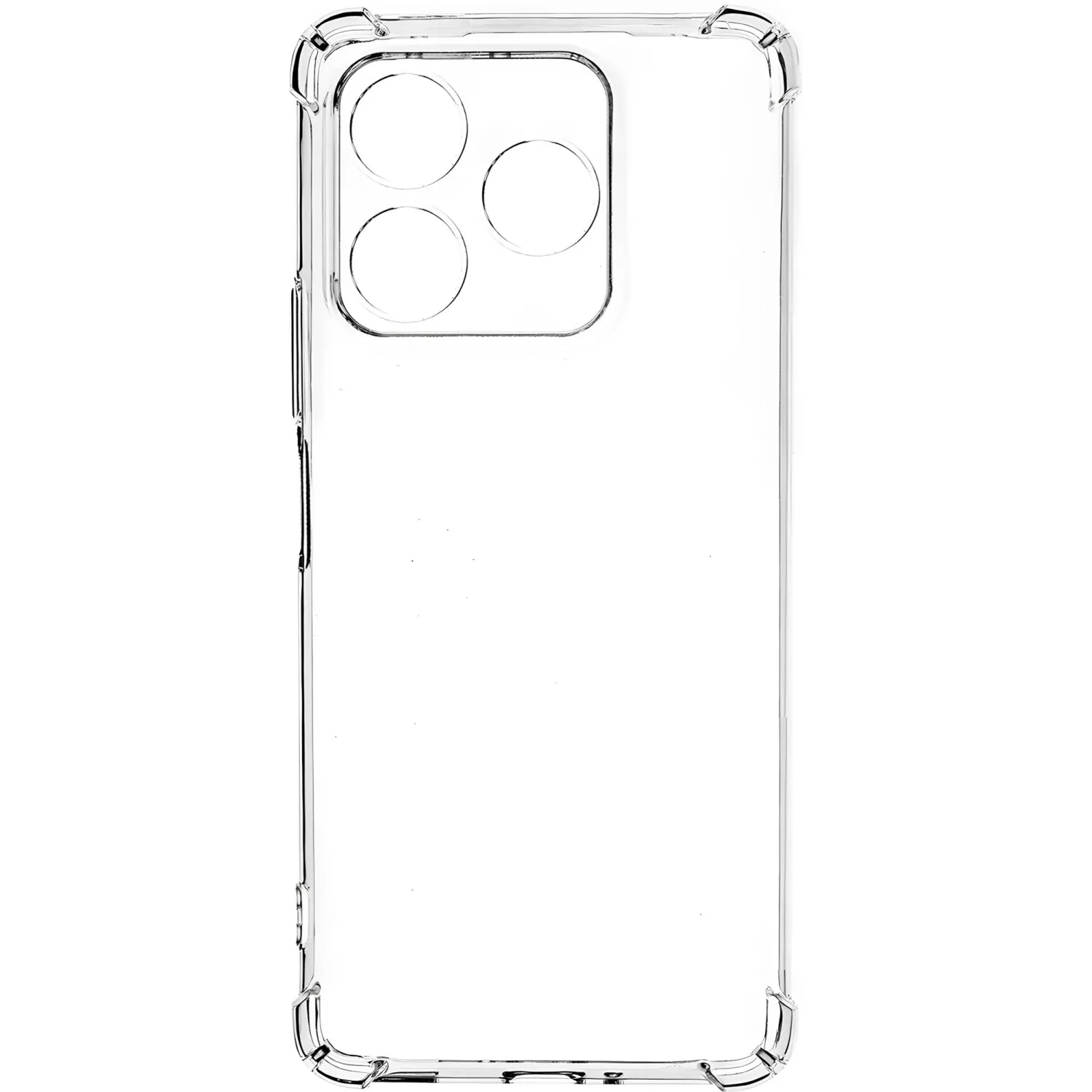 Чехол накладка PERO силикон для Xiaomi Redmi Note 14 прозрачн - фото 1