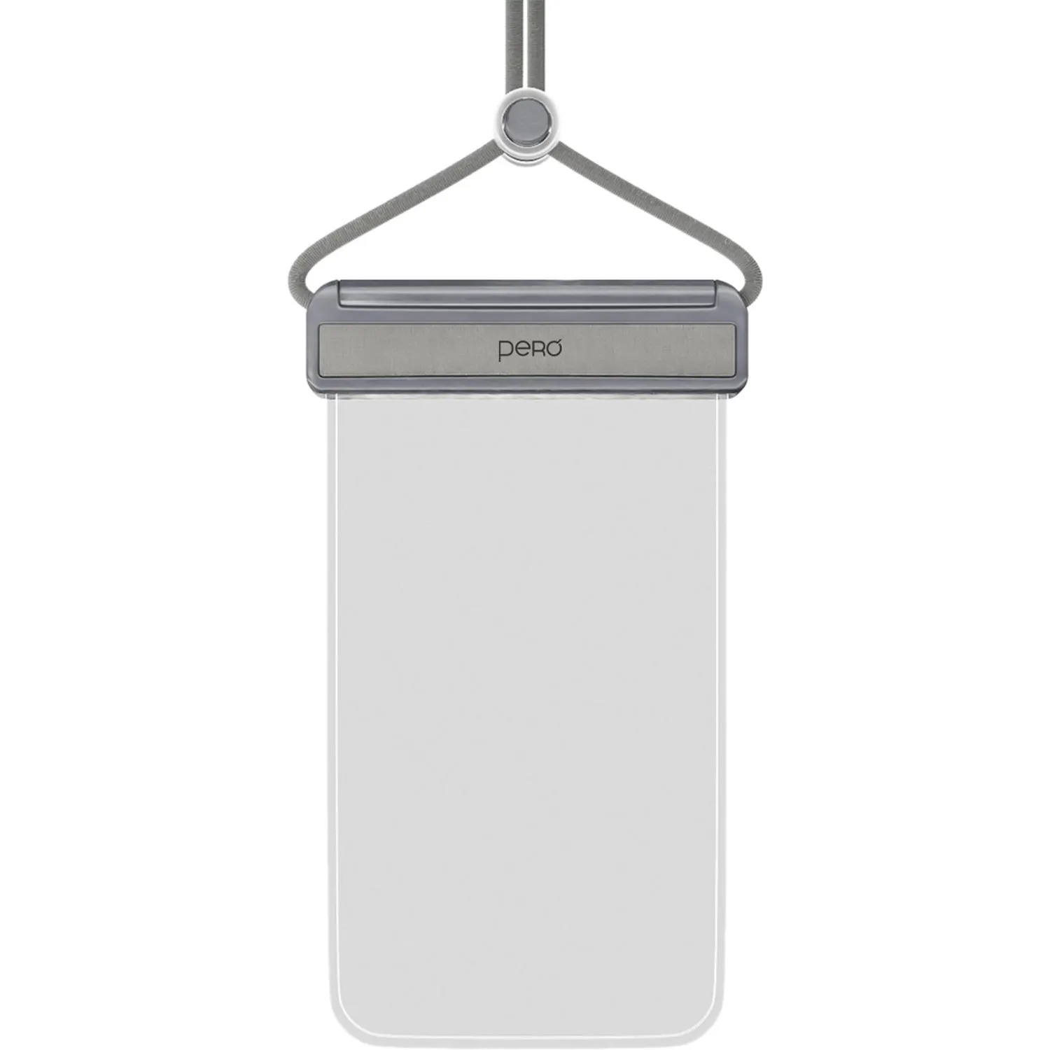 Чехол PERO влагозащитный для смартфона SB04 WATERPROOF BAG серый - фото 1