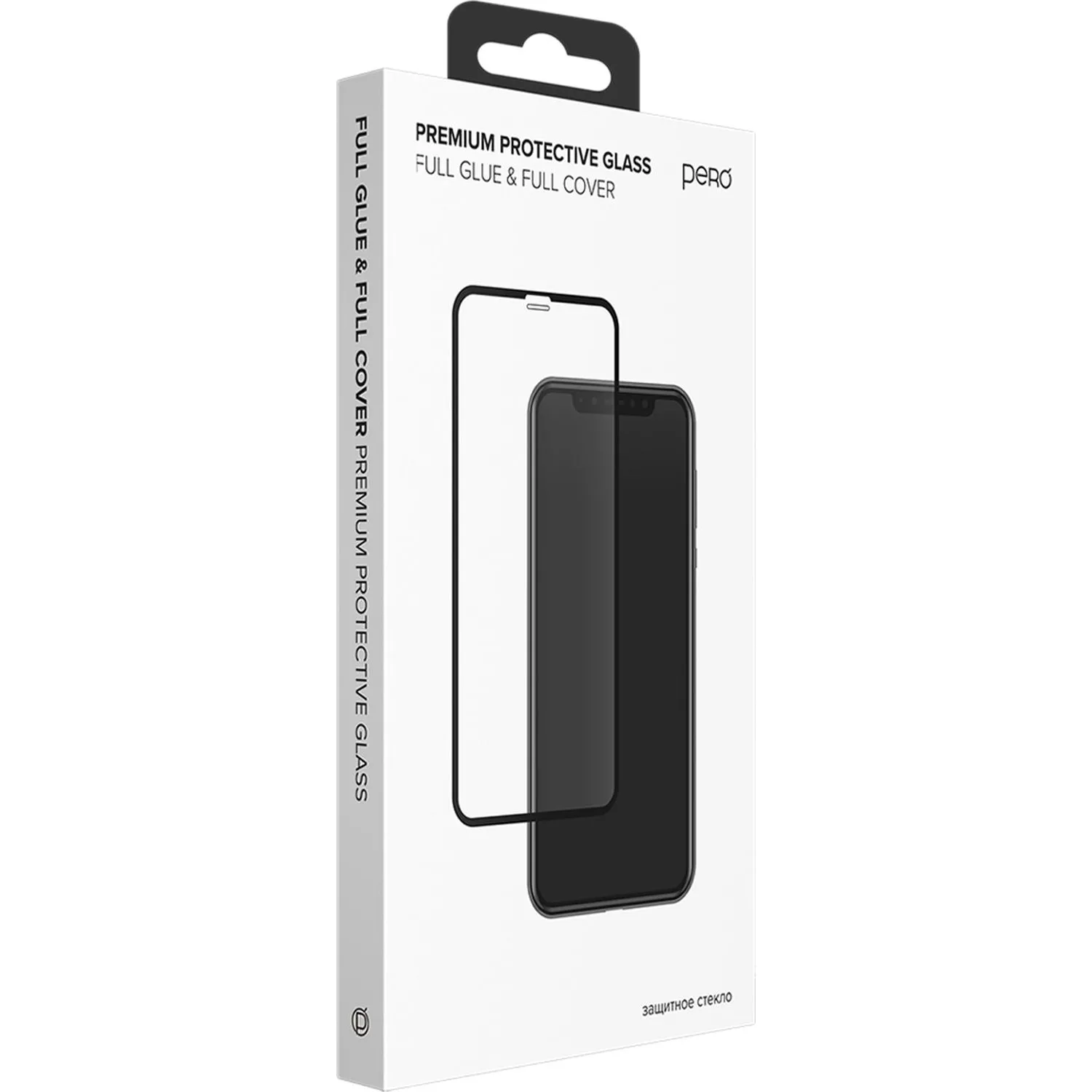 Защитное стекло PERO Full Glue для  Xiaomi Redmi 14C, черное - фото 1