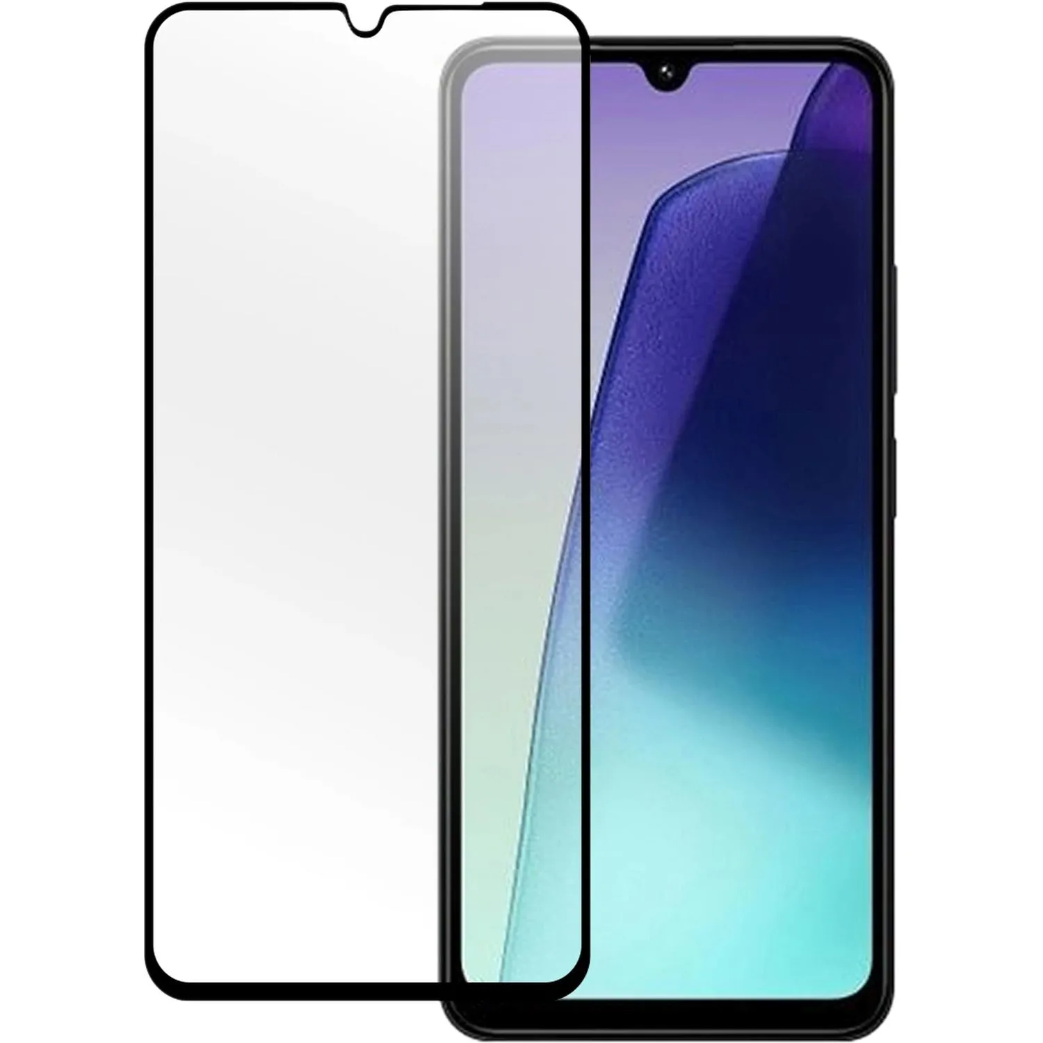 Защитное стекло PERO Full Glue для  Xiaomi Redmi 14C, черное - фото 2