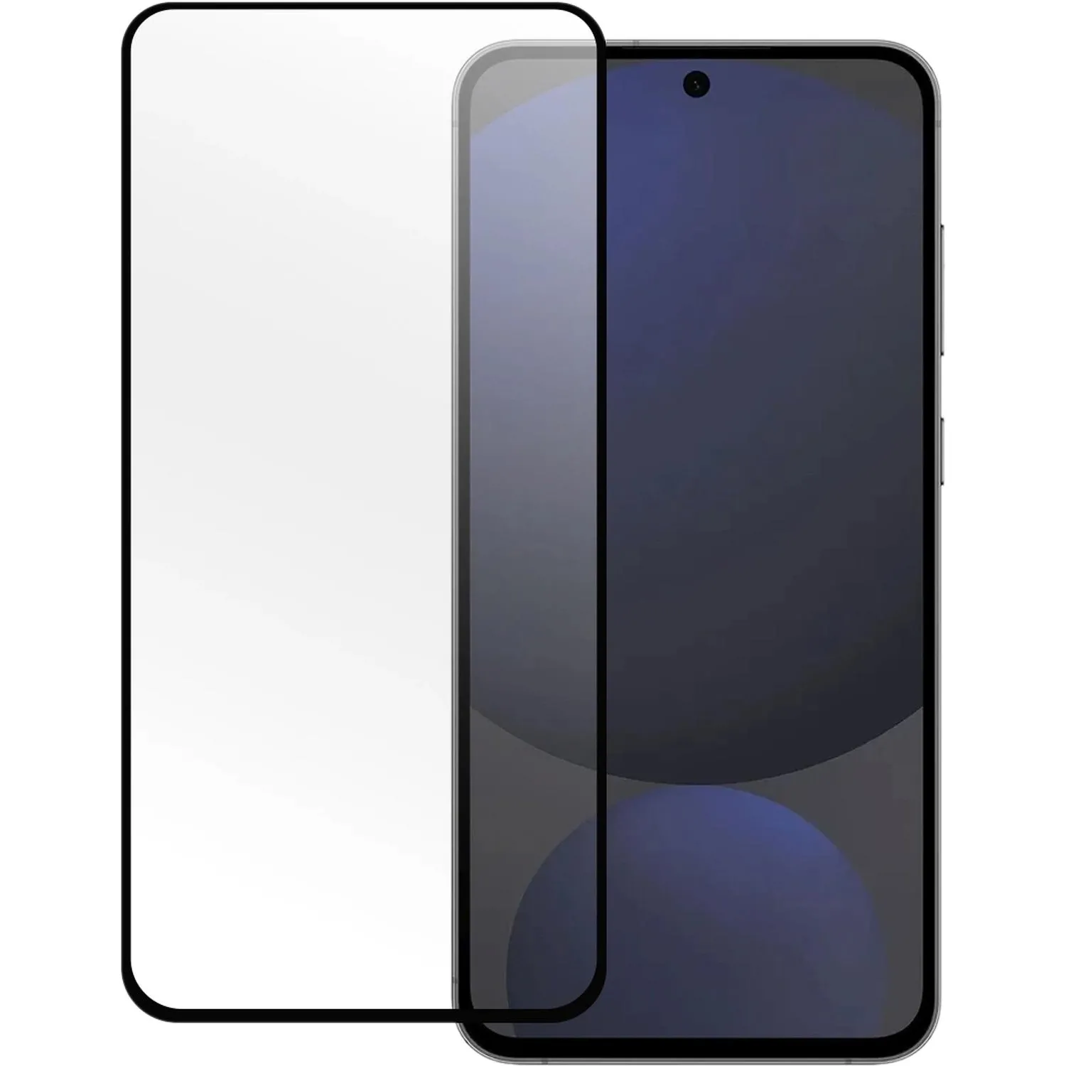 Защитное стекло PERO Full Glue для Samsung S24FE, черное - фото 2