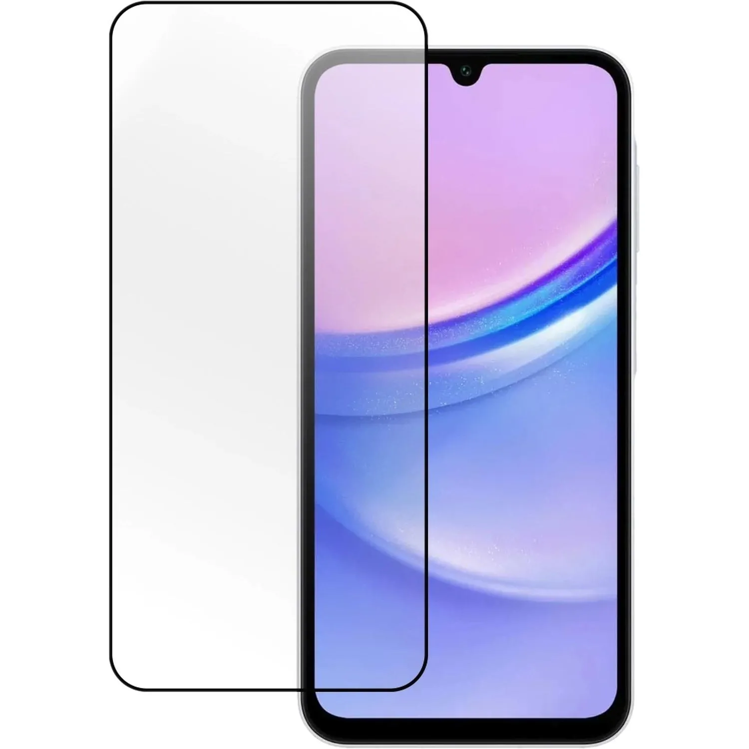 Защитное стекло PERO Full Glue для Samsung S25, черное - фото 2