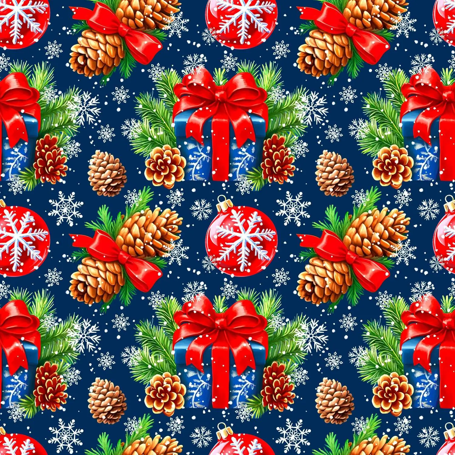 Бумага упаковочная для сувен. продукции с рисунком, 80г/м2 100х70 арт.95240 - фото 3