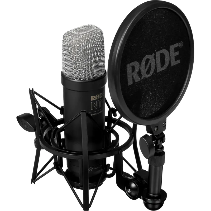 Микрофон Rode NT1 5th Generation Black, студийный, конденс, АЦП 192кГц, DSP - фото 1