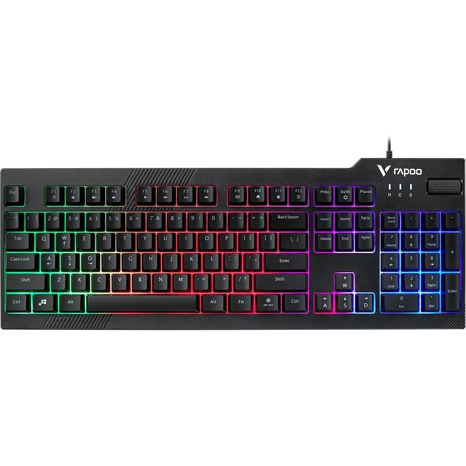Клавиатура RAPOO Игровая проводная V50S, цвет - черный - фото 1