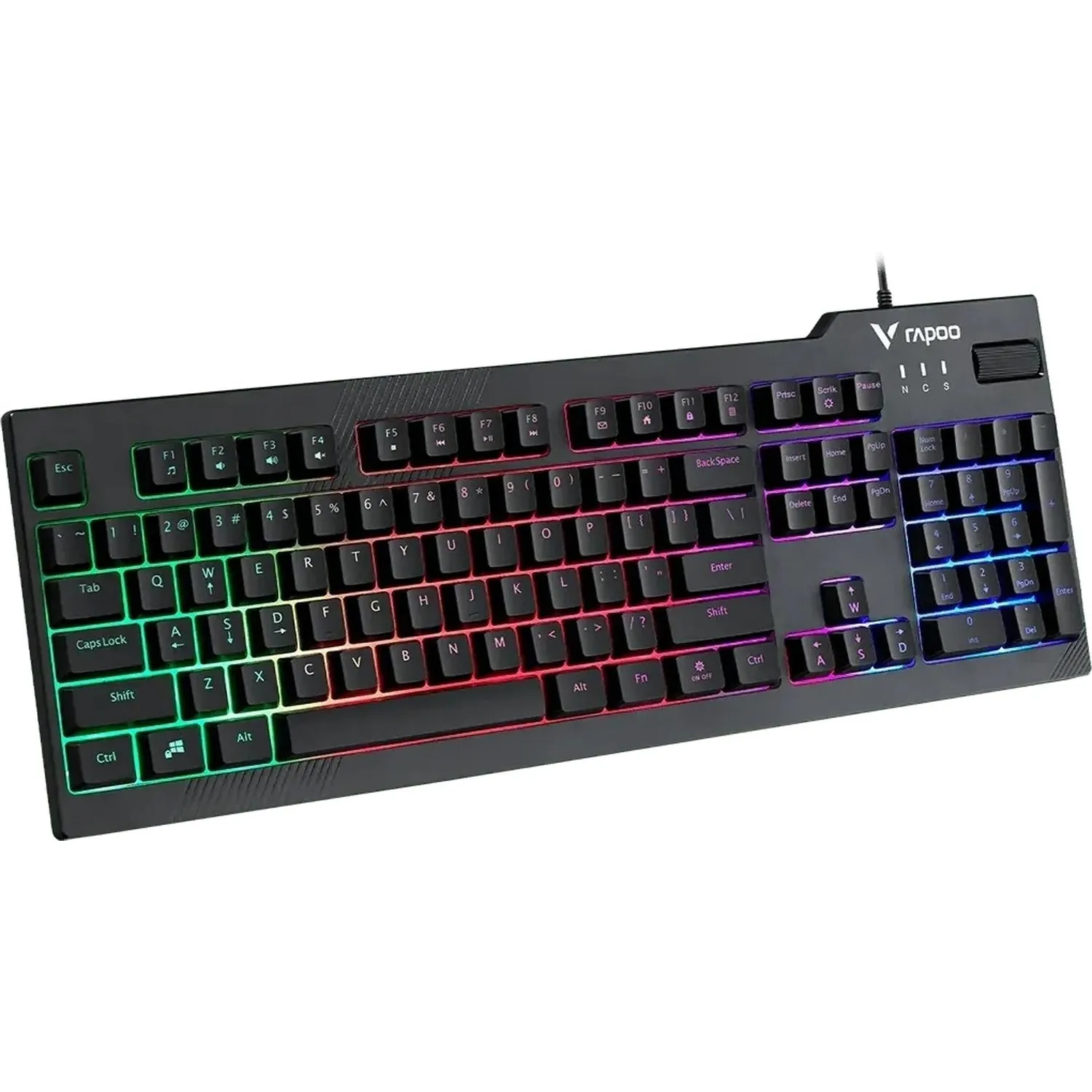 Клавиатура RAPOO Игровая проводная V50S, цвет - черный - фото 3