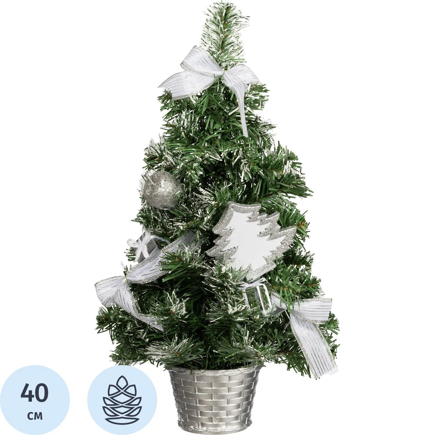 Елка Изделие декоративное  L24 W24 H40 см, 718256 - фото 1