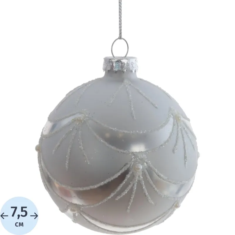 Шар Украшение новогоднее , D 7.5 см, L7,5 W7,5 H9 см, 809687 - фото 1