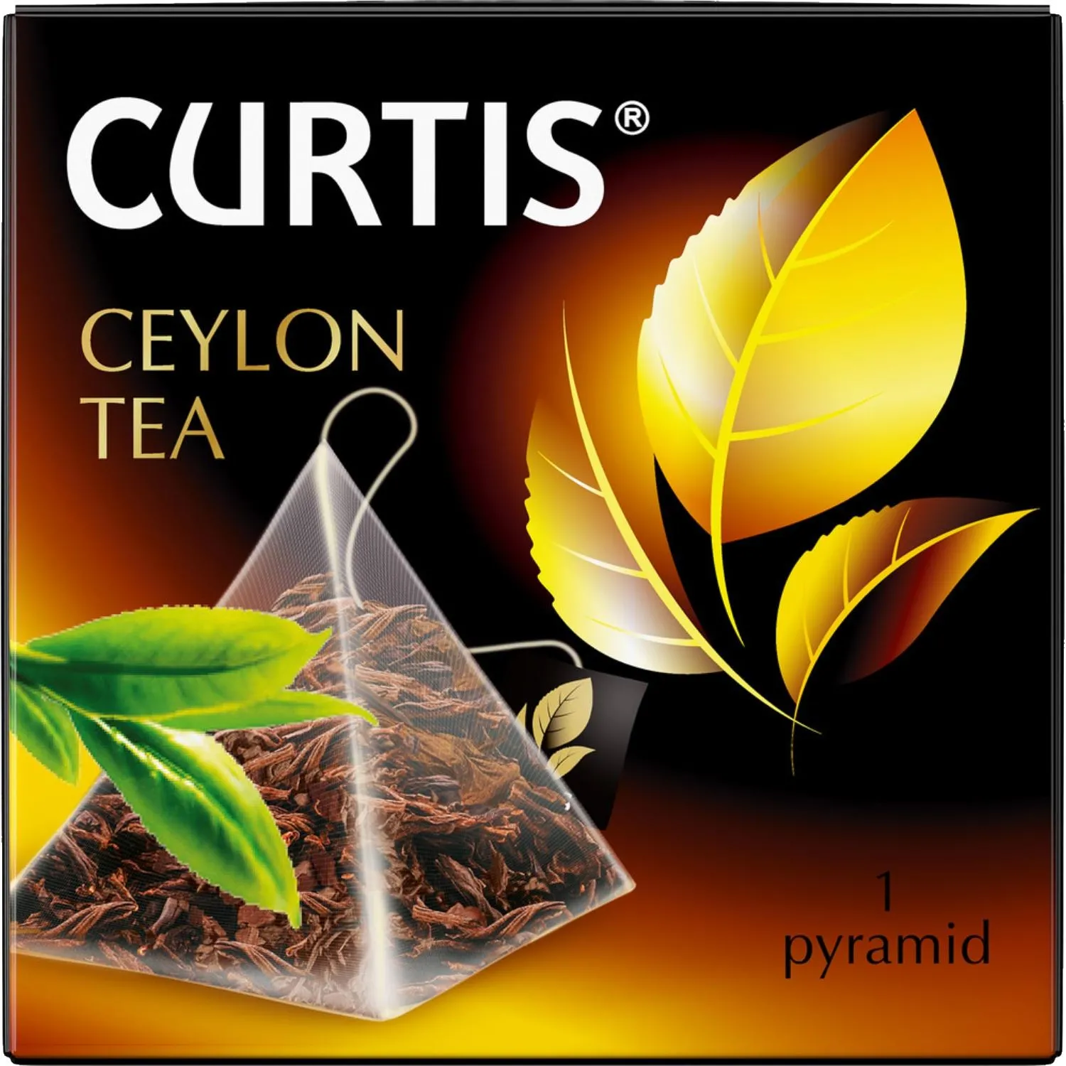 Чай Curtis Ceylon Tea черный среднелистов, 300 пирамидок/уп, в гофрокоробе - фото 2