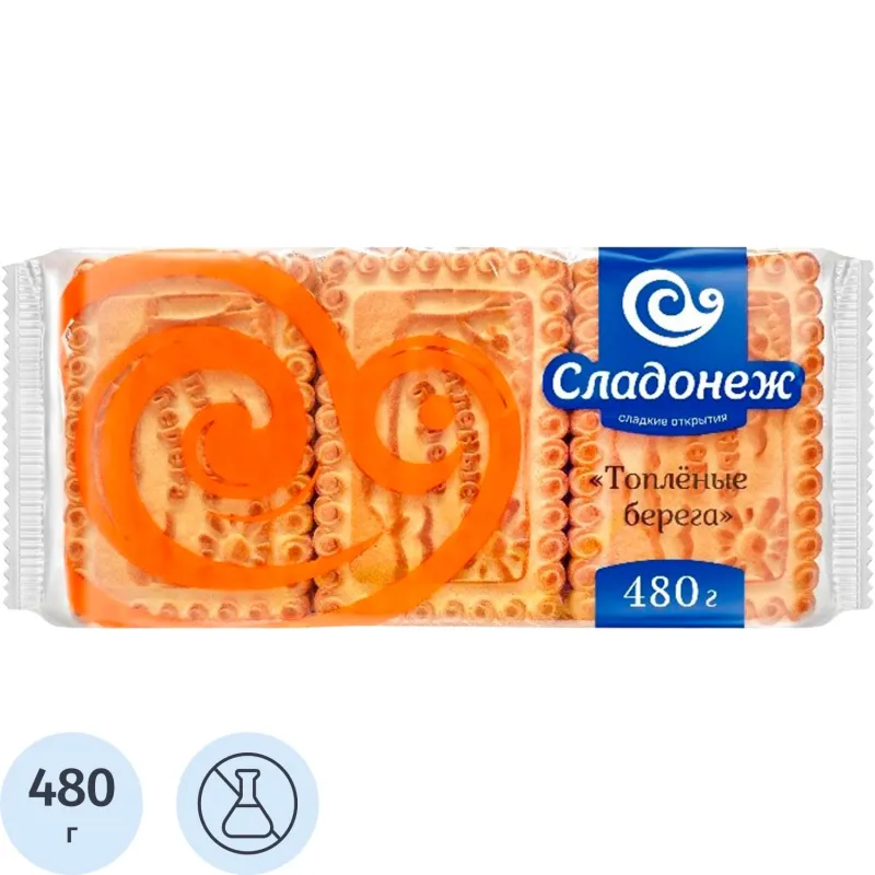 Печенье Топленые берега Сладонеж, 480г - фото 1