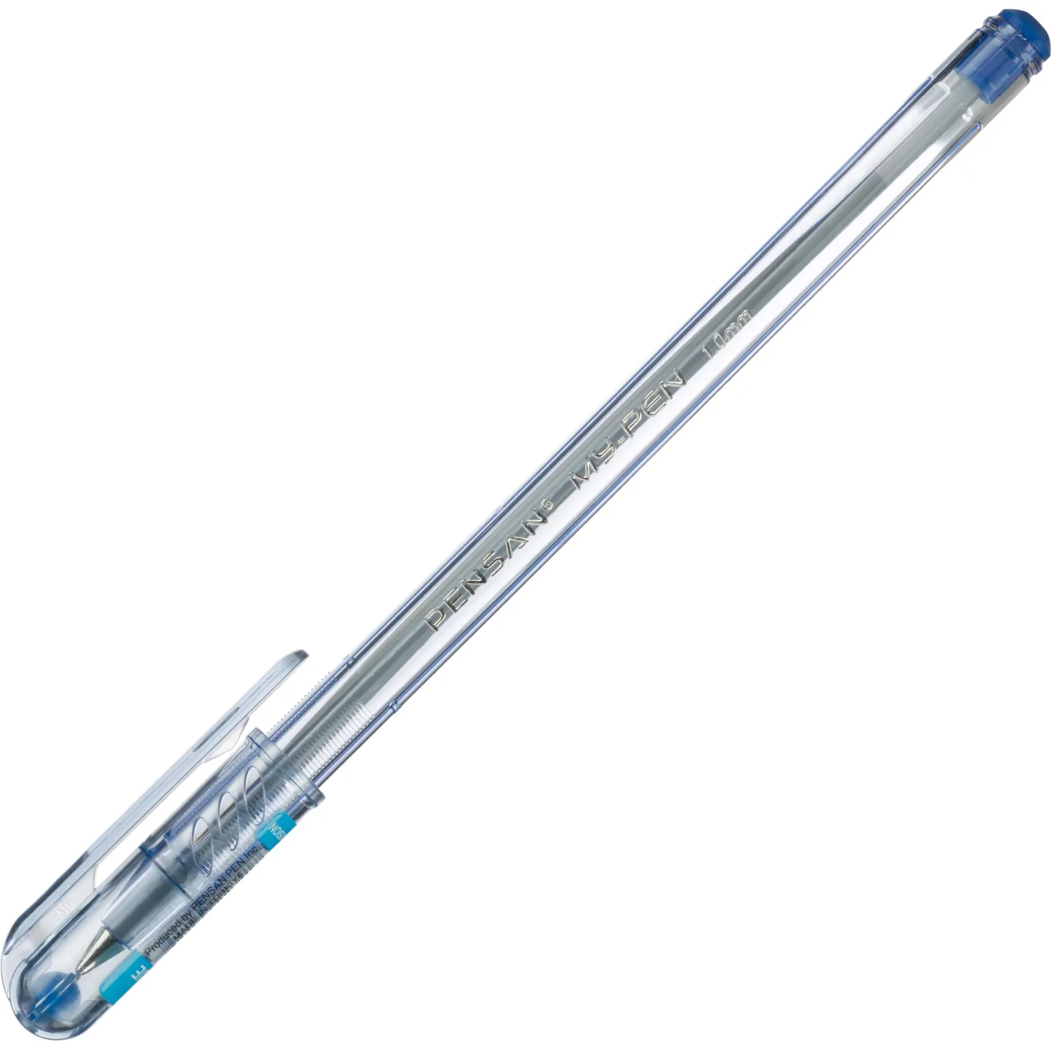 Ручка шариковая MY-PEN 1,0мм круглый корпус, цвет чернил синий - фото 2