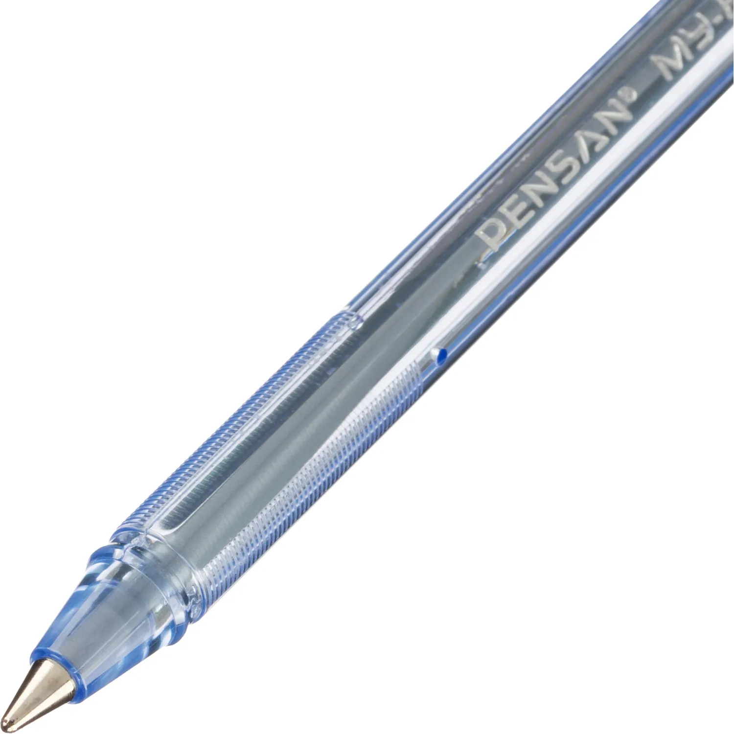 Ручка шариковая MY-PEN 1,0мм круглый корпус, цвет чернил синий - фото 3