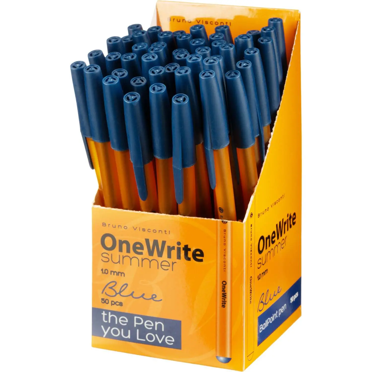 Ручка шариковая неавтомат. OneWrite Summer 1,0мм,лин.0,7мм,син,20-0325/07 - фото 7