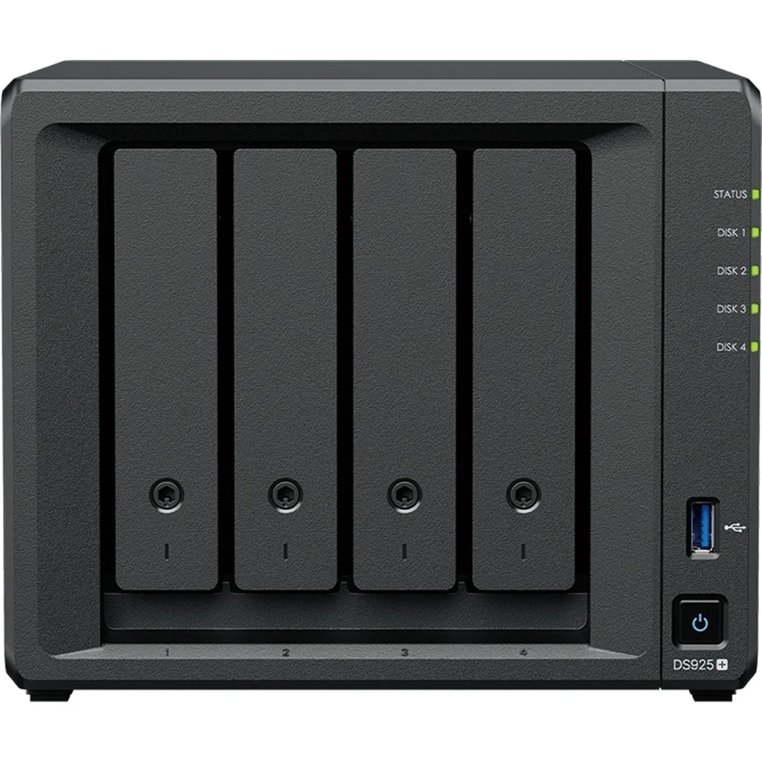 Сетевое хранилище Synology DS925+ 4x2.5/3.5 SATA/Ryzen V1500B//4GB DDR4 - фото 2