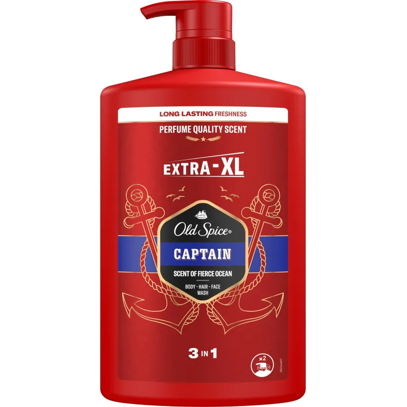 Гель для душа  + шампунь 3в1 OLD SPICE мужской  Captain 1л - фото 1
