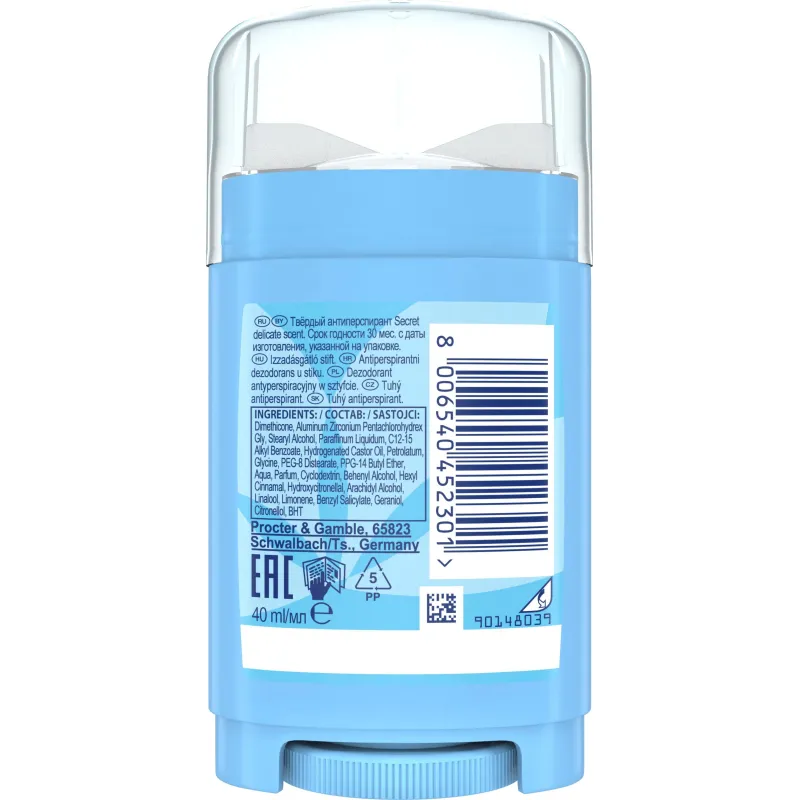 Дезодорант-антиперспирант Твердый  для женщин Secret Деликат 40 г - фото 2