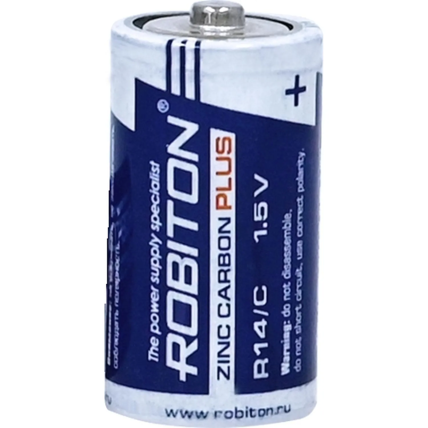 Батарейка ROBITON PLUS R-R14-SR2 R14 SR2 (2шт/уп) - фото 2