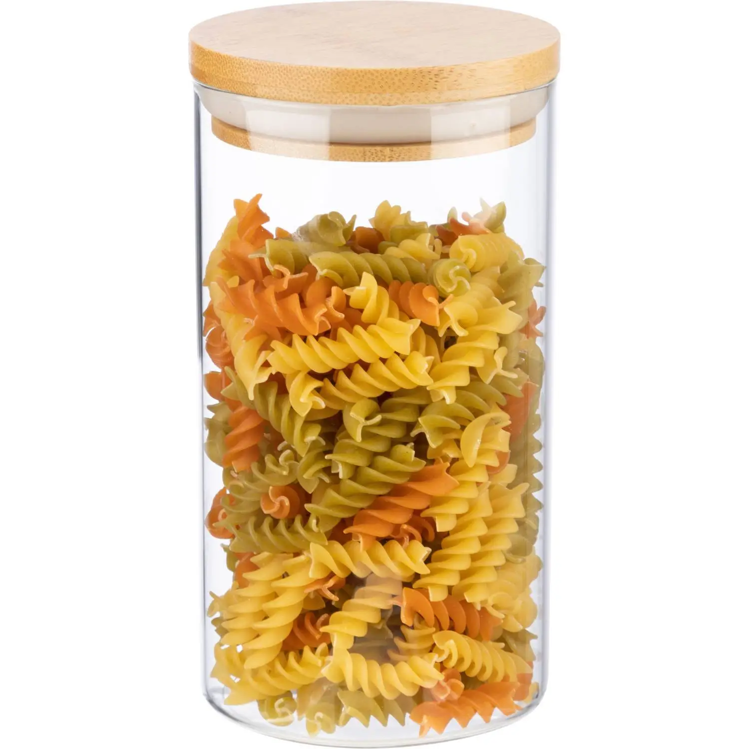 Банка стеклянная для сыпучих продуктов с крышкой BAMBU, 1 л - фото 3