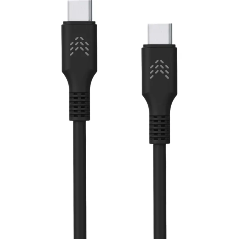Кабель зарядный Rocket Flex TPE USB-C/USB-C 1 м, 60W, чер(RDC516BL01FL-CС) - фото 1