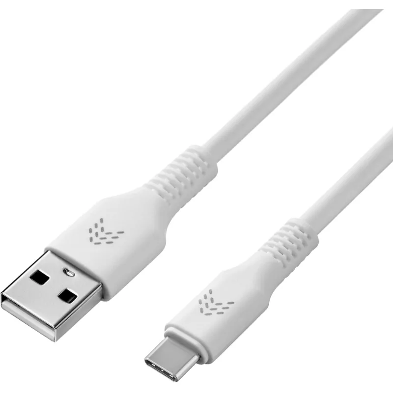 Кабель зарядный Rocket Flex оплётка TPE USB-A/USB-C 1м,бел(RDC508WH01FL-AC) - фото 1
