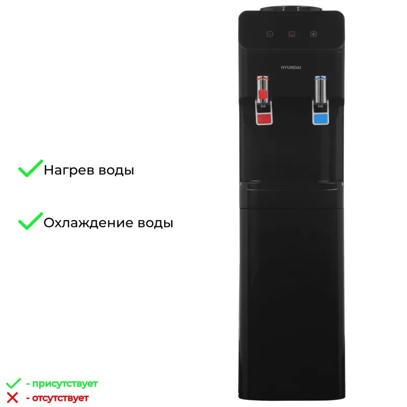 Кулер Hyundai H-WD4240E напольный электронный черный - фото 7