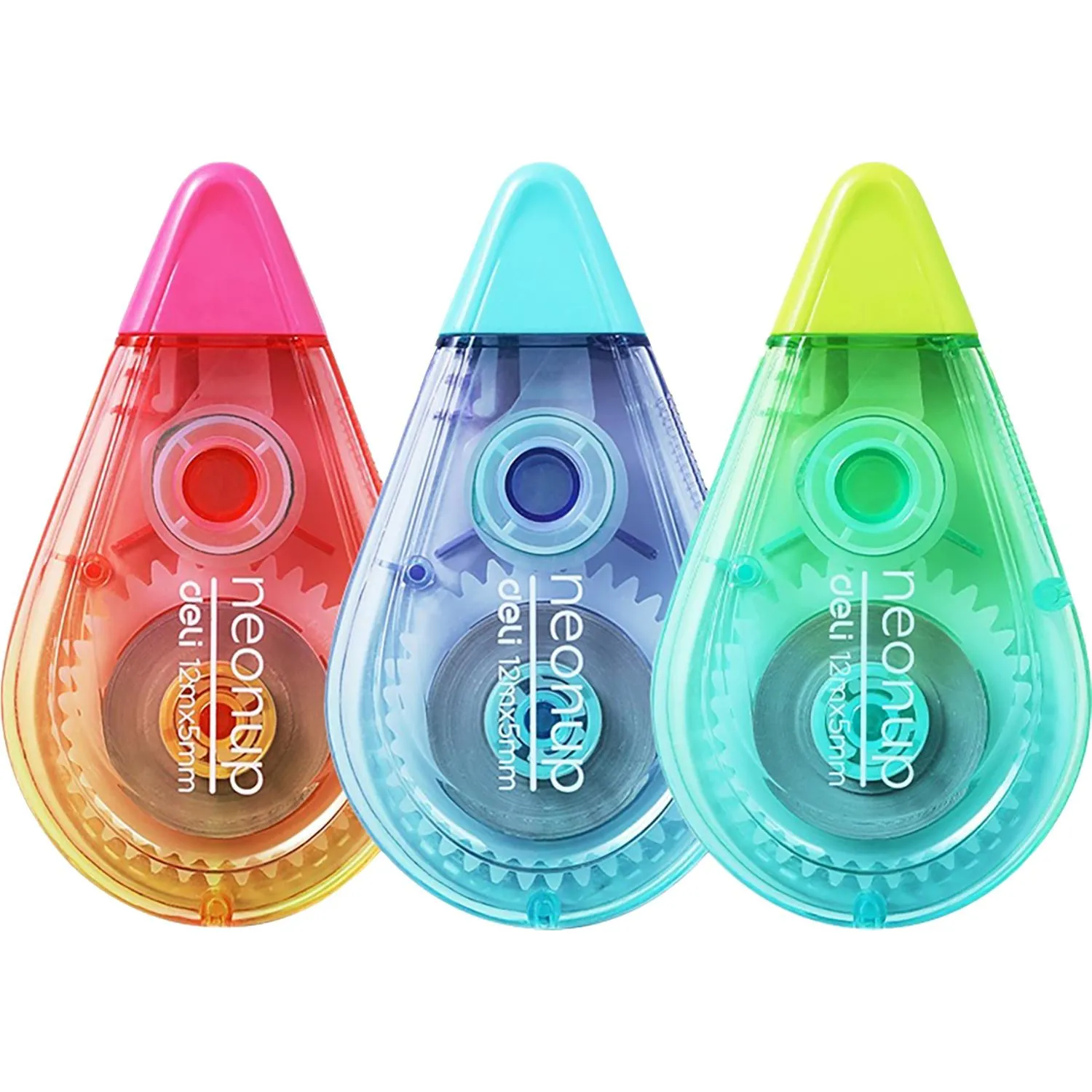 Корректирующая лента Deli NEONUP, 5ммx12м, бесшумн, в асс, EH360B - фото 2