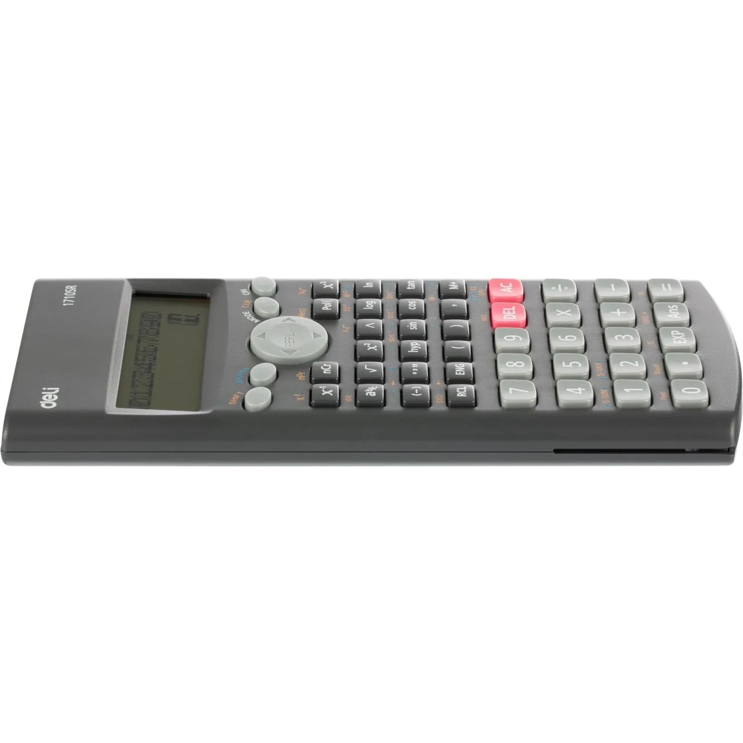 Калькулятор научный Deli E1710SR,240фун,2стр.дисп,10+2разр,162х84,темн.сер - фото 4