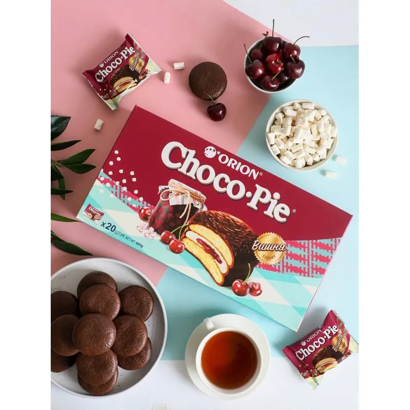 Пирожное Choco Pie Cherry вишня, 600г - фото 4
