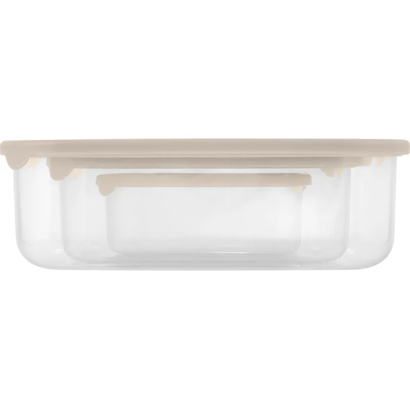 Набор контейнеров Vanilla (0,18л + 0,5л +1л) с гибкой крышкой латте - фото 3