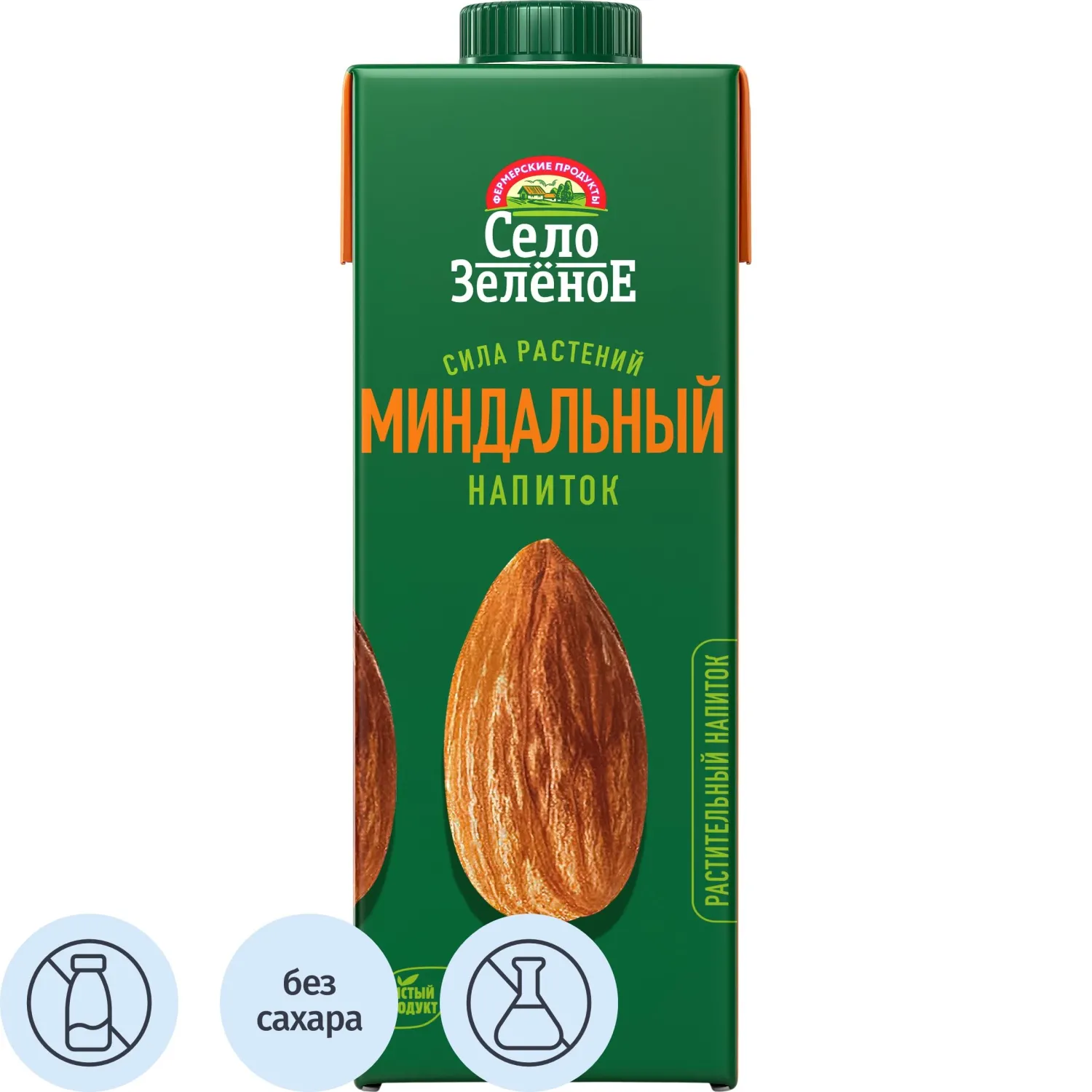 Напиток растительный Село Зелёное Миндаль 1,8% у/п  TBA 1л - фото 1