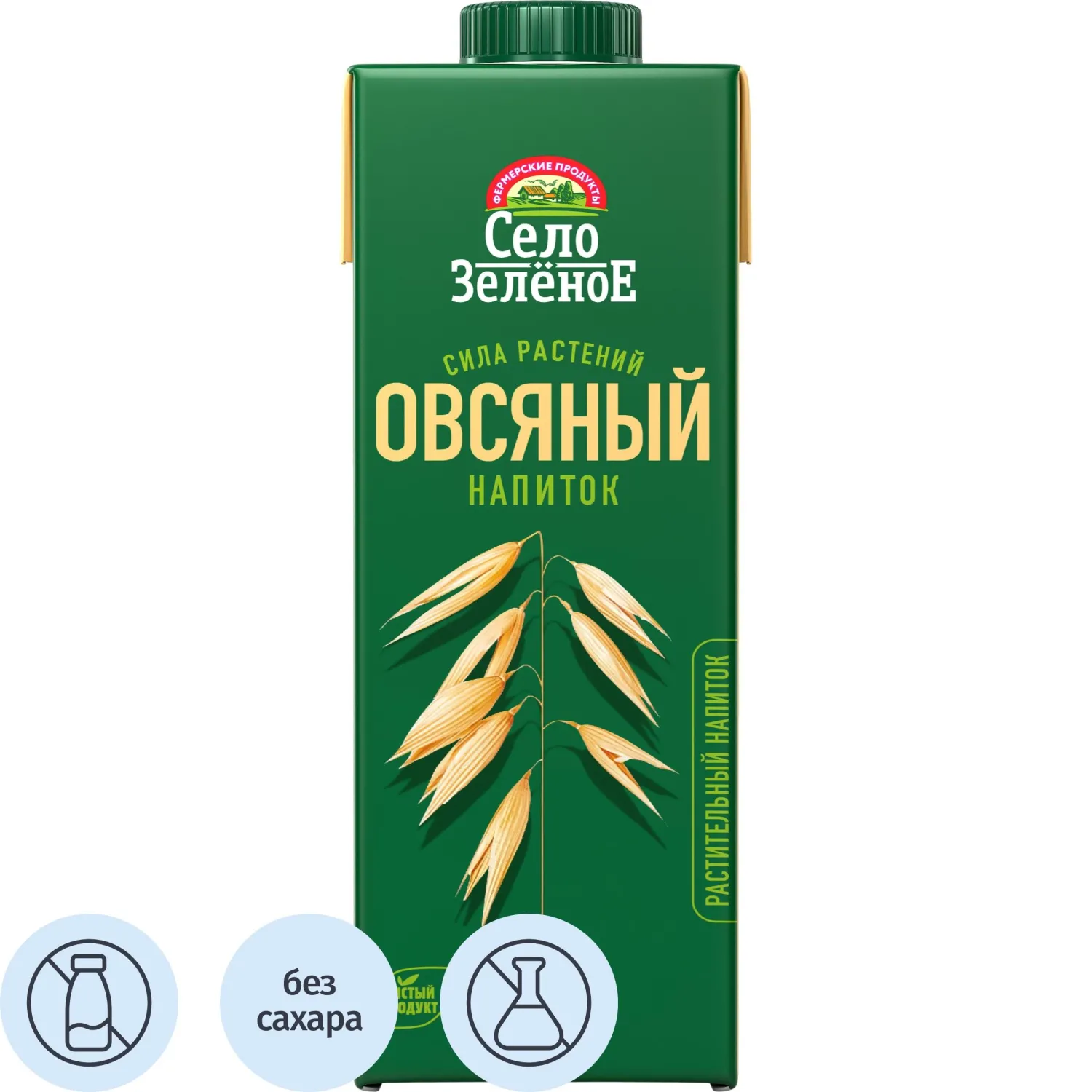 Напиток растительный Село Зелёное Овсяный 1,8% у/п  TBA 1л - фото 1