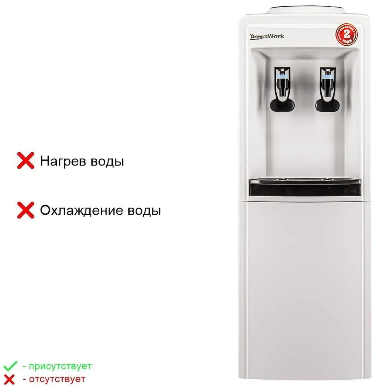 Кулер для воды Aqua Work 0.8LWR бело-черный,СПБ,Каз,Волг,Красн лок ас - фото 7