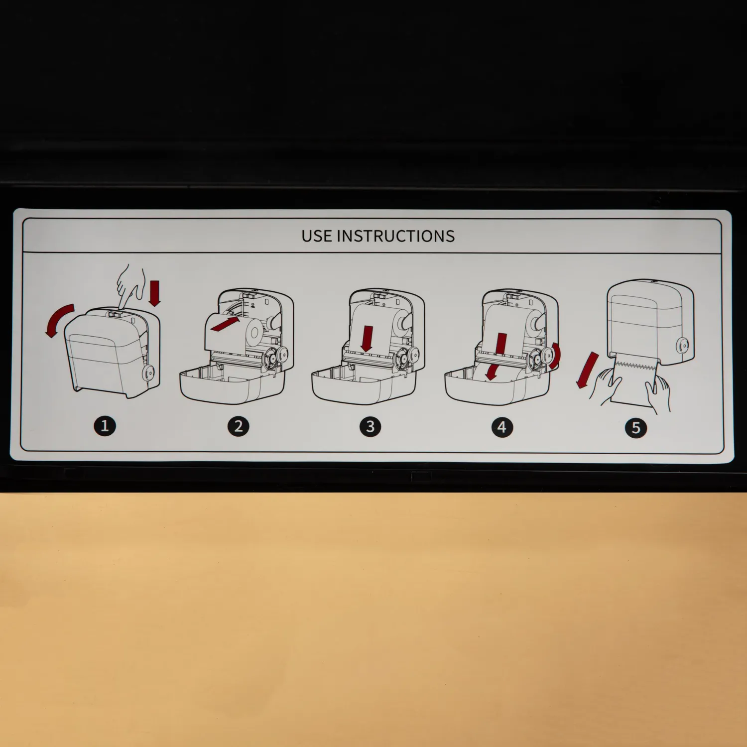 Диспенсер для полотенец рулон Luscan Prof Etalon механический, черный - фото 9