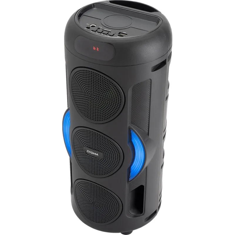 Акустическая система Digma D-MC1721 черный 10Вт/FM/USB/BT/micro SD - фото 2