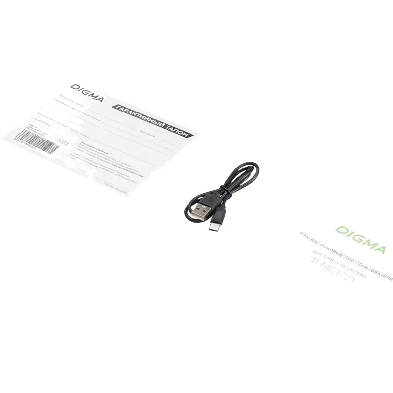 Акустическая система Digma D-MC1721 черный 10Вт/FM/USB/BT/micro SD - фото 4