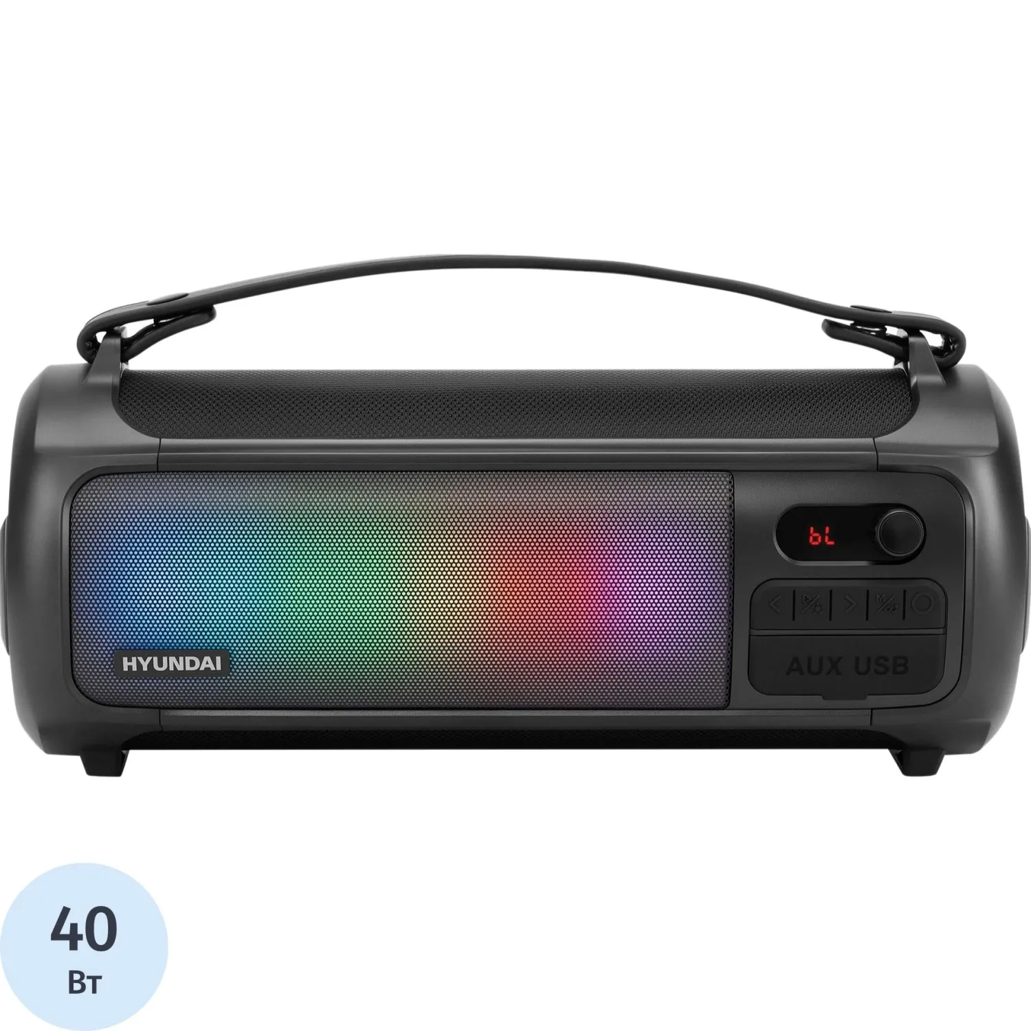 Акустическая система Hyundai H-PS1025 черный 40W 2.0 BT 10м 3000mAh - фото 1