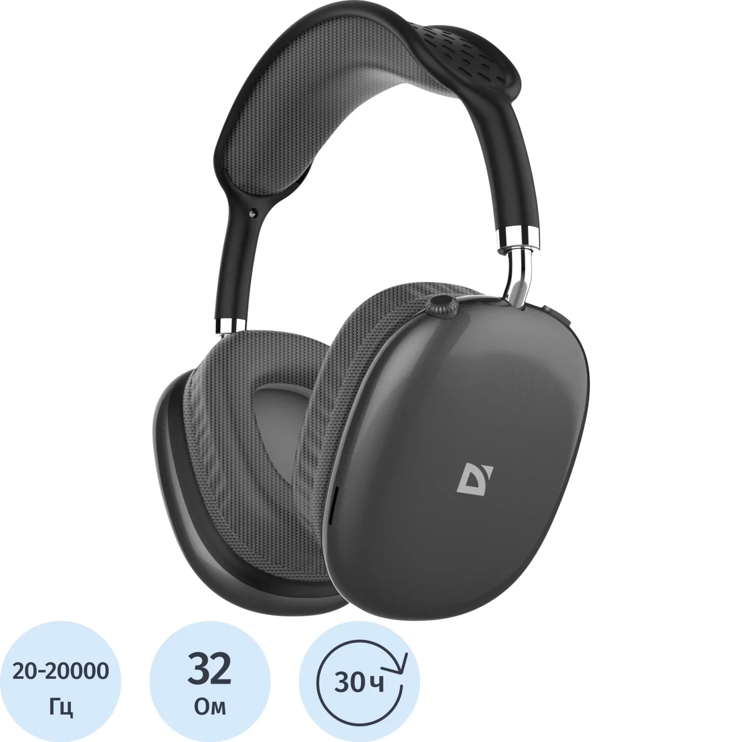 Наушники Defender FreeMotion B645 черный, микрофон, Bluetooth - фото 1