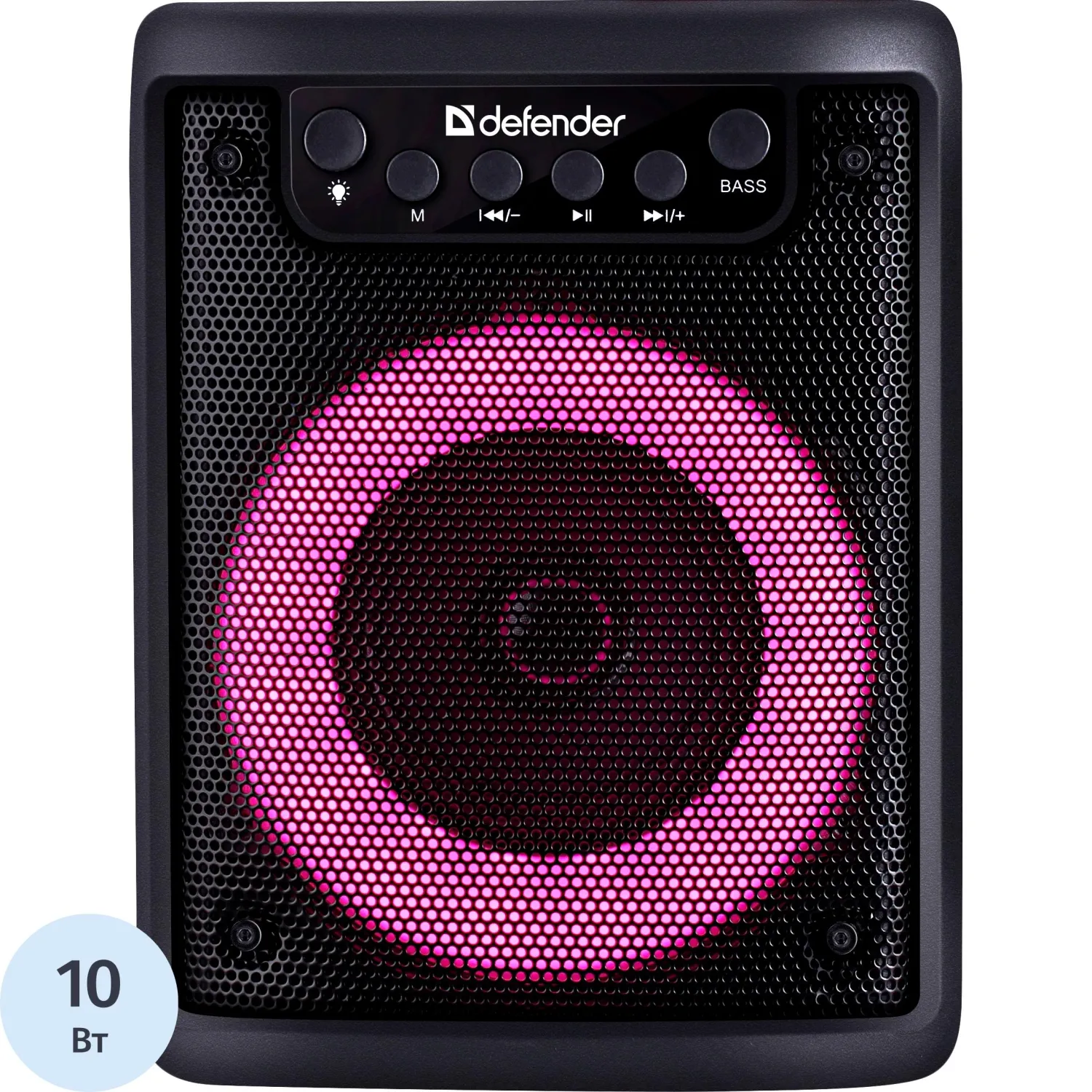 Акустическая система Defender Funky 10Вт, Light/BT/FM/USB/MIC/AUX - фото 1