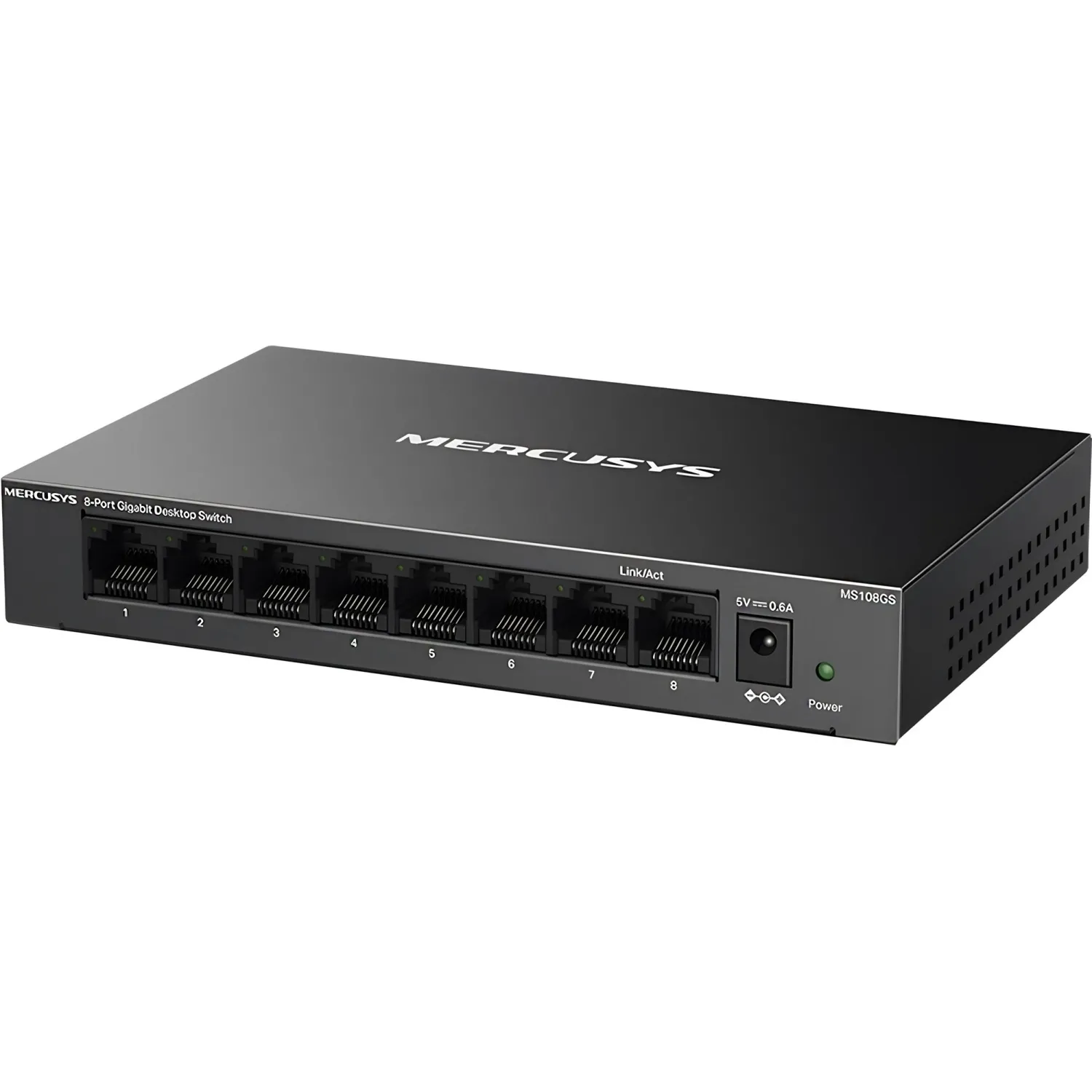 Коммутатор Mercusys MS108GS (L2) 8x1Гбит/с неуправляемый - фото 1